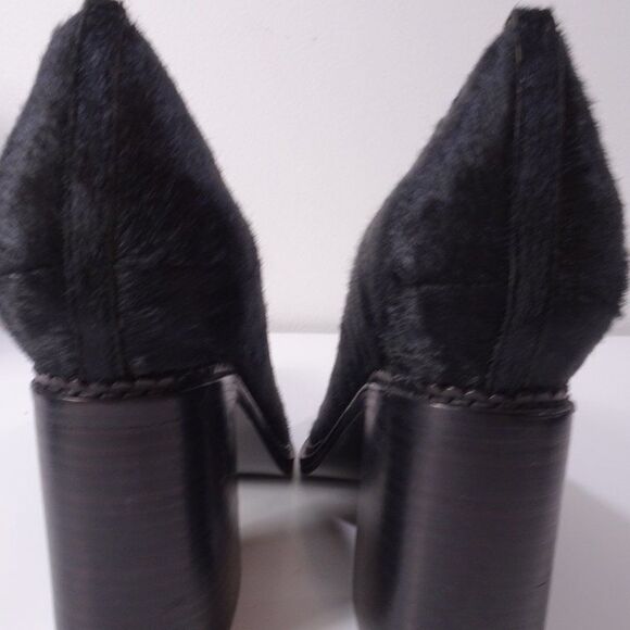 THEYSKENS' THEORY   Black Pony Fur Chunky Pumps  Size 38 NWt 798 - Picture 6 of 11